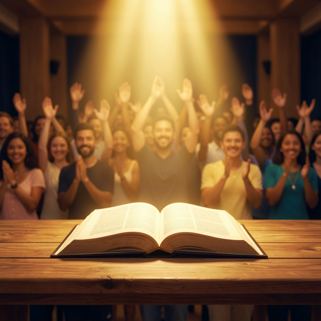 Symbolic image of vision and faith